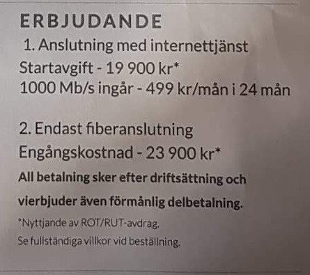 Erbjudande